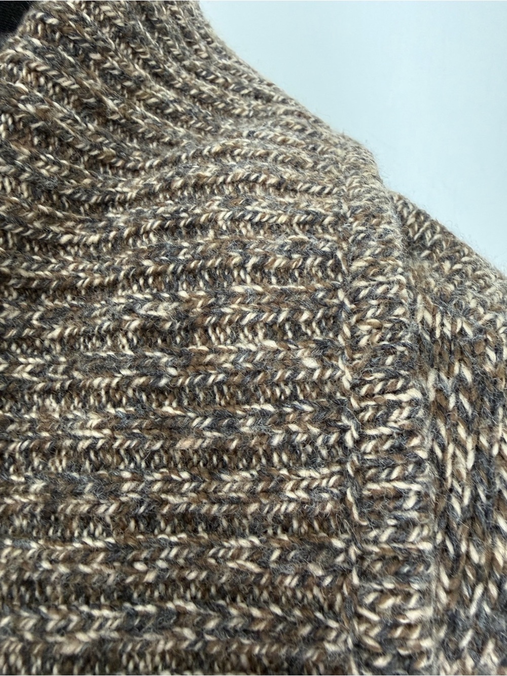 INC International Concepts Brown Marled Open-Front Cardigan